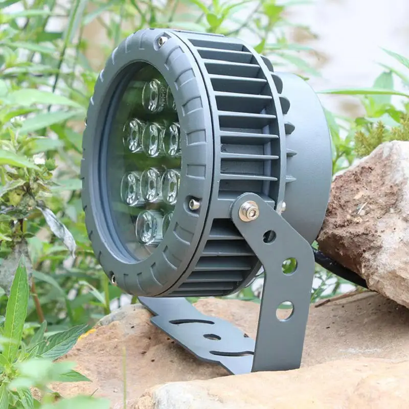 Светодиодный свет потока 12 W AC110V 220 V 240 V прожектор IP68 Водонепроницаемый открытый настенный отражатель освещения Сад Квадратный прожектор