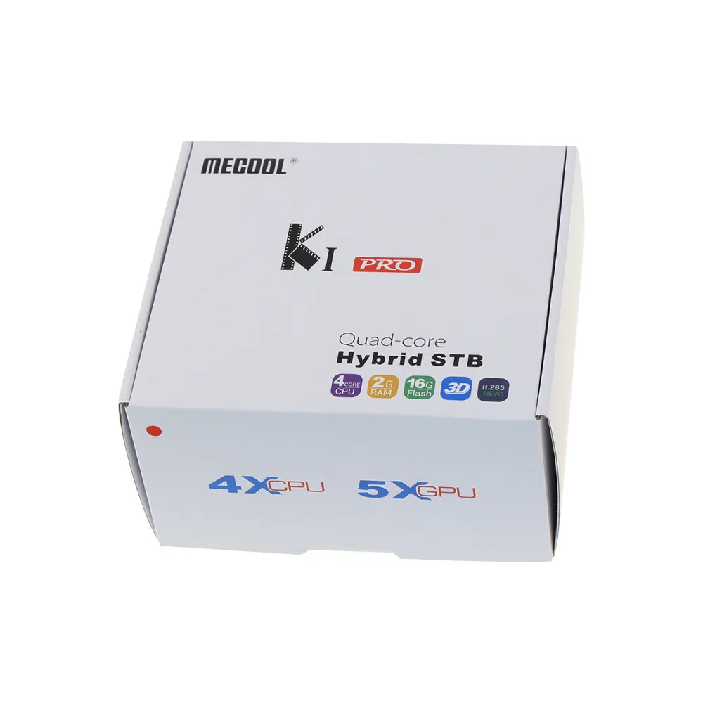 ТВ бокс MECOOL KI PRO KIPRO DVB S2 + T2 Amlogic S905D Quad 2G 16G поддержка & S2/DVB T2/DVBS2 телеприставка Android tv