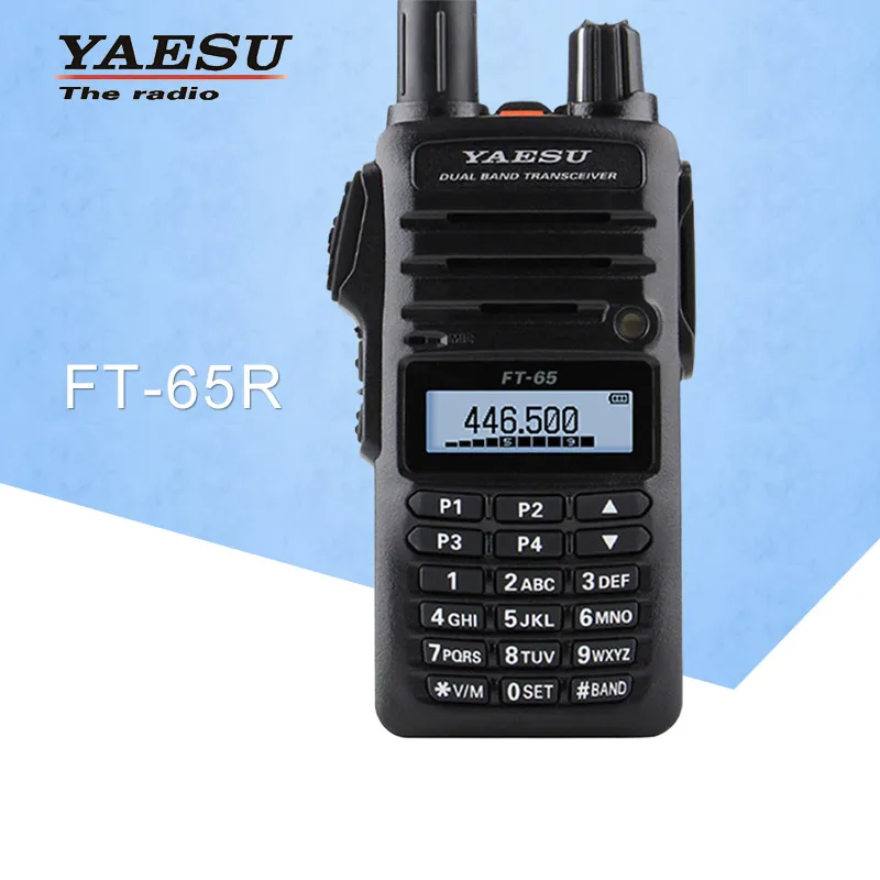 Общая рация YAESU FT-65R двухдиапазонный VHF/UHF 136-174/400-480 MHz FM Ham двухсторонний радиоприемопередатчик