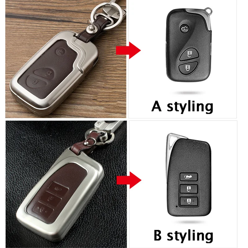 Zinc alloy+Leather Car Styling Key Cover Case For Lexus RX IS ES NX GS GX LX 300 330 350 200 250 270 470 460 570 400 450H CT200H