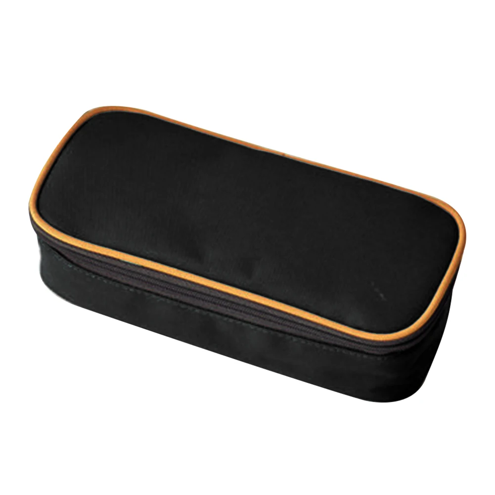 

Multifunctional Zipper Closure Practical Stylish Large Capacity Pen Case Mesh Pocket Professional Compartment Box Portable