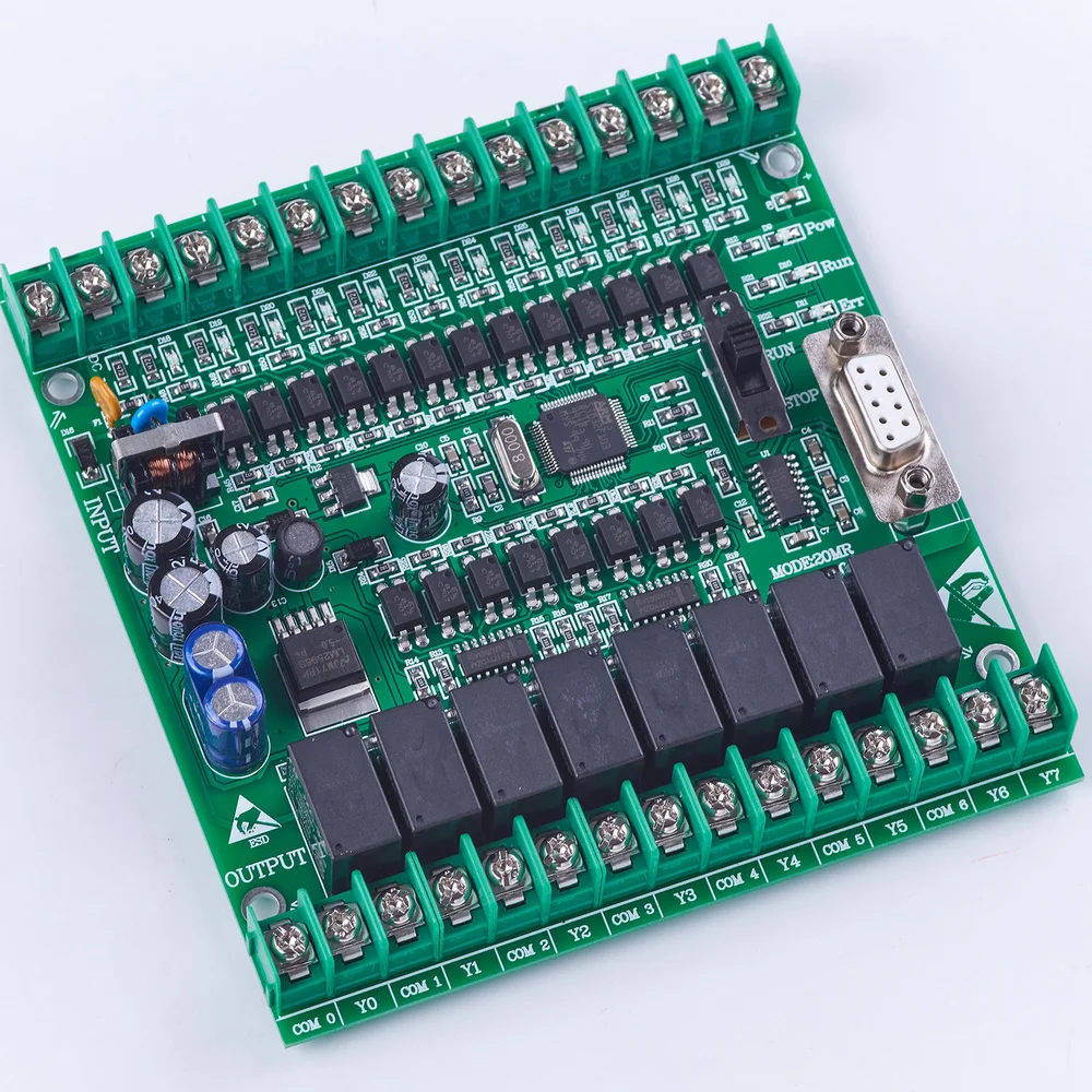 Plc программируемый логический контроллер fx2n 20mr stm32 12 вход 8 релейный выход обучающая плата автоматический драйвер двигателя DC 24 В