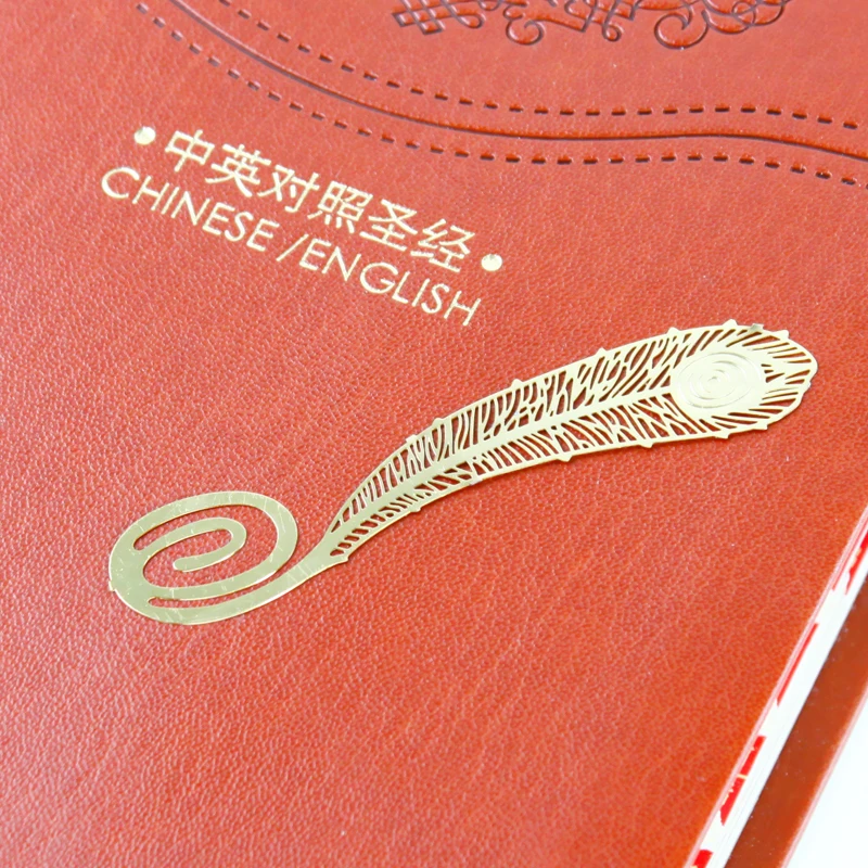 8pcs Golden Feather Bookmarks for Books Butterfly Sunflower Dragonfly Page Marker for Reading Office School Supplies A6409
