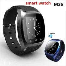 M26 Smart Bluetooth Uhr Smartwatch M26 mit Led-anzeige Barometer Musik-player Schrittzähler für Android IOS Handy PK GT08