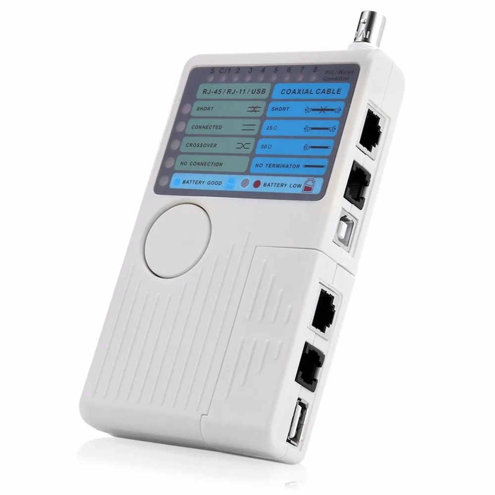 Multifunctional Remote 4 in 1 RJ11 RJ45 USB BNC LAN Network Cable Tester For UTP STP Cables Tracker Detector Tool | Компьютеры и офис