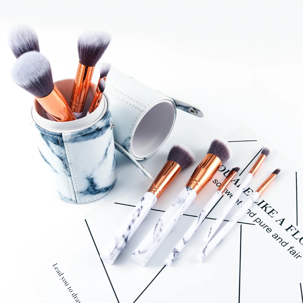 Marble makeup brushes  (9)