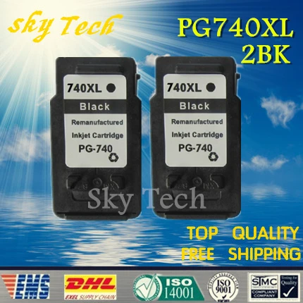 

2BK, Remanufactured ink cartridge suit for PG740 , PG-740XL suit for Canon MX517 MX437 MX377 MG4170 MG3170 MG2170 Free shipping