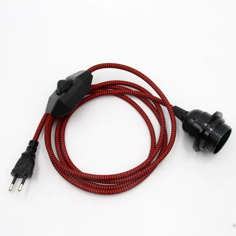 red black stripe cord with socket 800