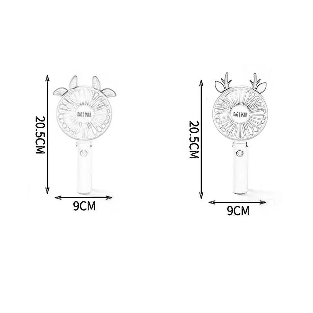 Мини-электрический USB вентилятор перезаряжаемый студенческий Портативный Складной вентилятор