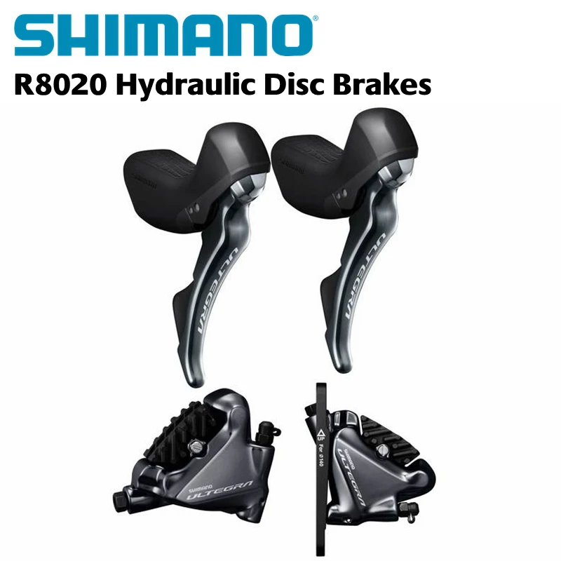 シマノultegra ST-R8020トリガーシフター + BR-R8070 sti + 油圧ディスクブレーキ-フラットマウント-2x11-speedペア