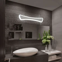 Зеркало передний свет Led Ванная комната ванная зеркальный шкаф свет акриловое зеркало для макияжа свет Водонепроницаемый анти-Противотуманные огни AC 90-260 V