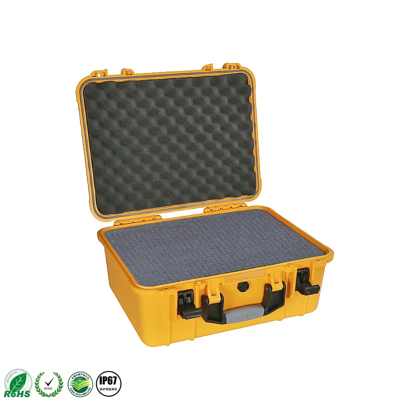 Waterproof Handle Carrying Plastic Hard Tool Case With Foam