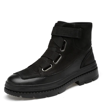 

2019 New Men Boots Winter Outdoor Sneakers Mens Snow Boots keep Warm Plush Boots Plush Ankle Snow Work Casual Shoes
