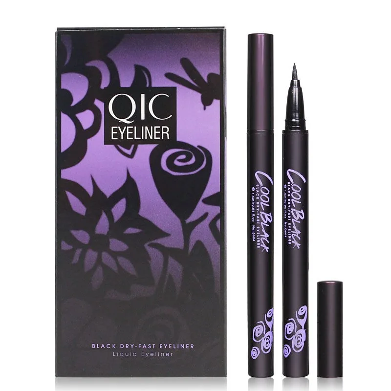 New Recommend Natural Waterproof Not Easily Smudge Eyeliner Pen Cosmetics Beauty Makeup Black Quick-drying Eyeliner