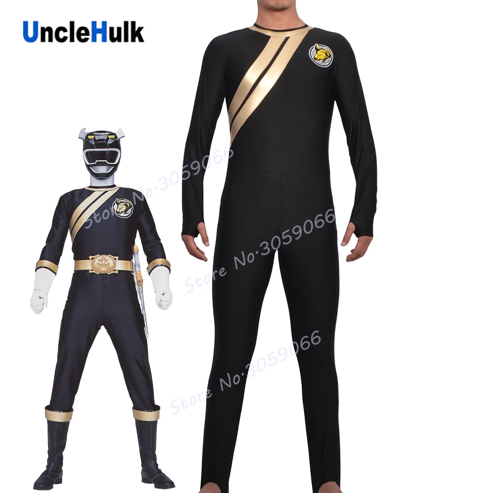 

Hyakujuu Sentai Gaoranger Sotaro Ushigome the Iron Bison Spandex Lycra Zentai Costume - black | UncleHulk