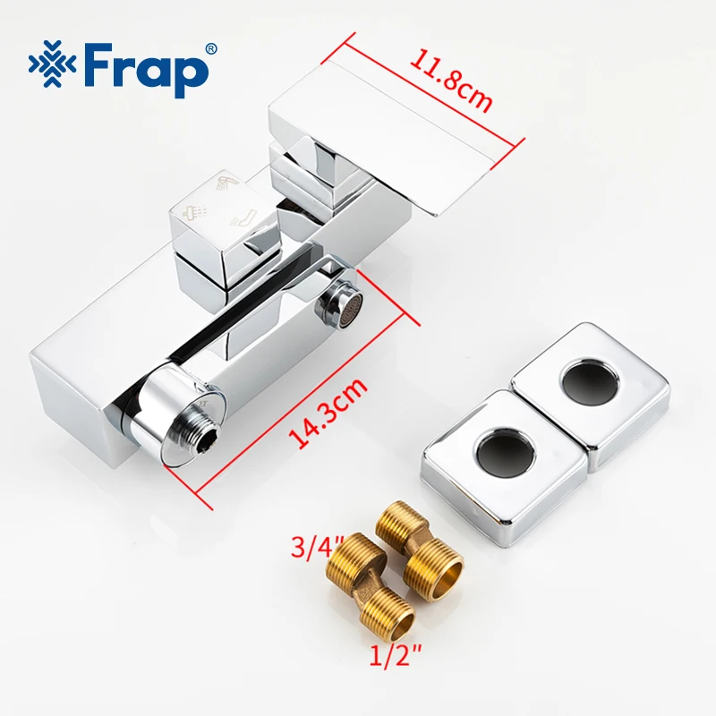 Frap смеситель для душа, 3 функции, смеситель для душа, настенный смеситель для ванной, смесительный клапан, смеситель, кран, смеситель для ванной комнаты, хромированный кран