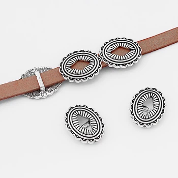 

10pcs Oval/Eye Charms Sliders Spacers Beads For 8*2mm Flat Leather Cord Bracelet Jewelry Findings