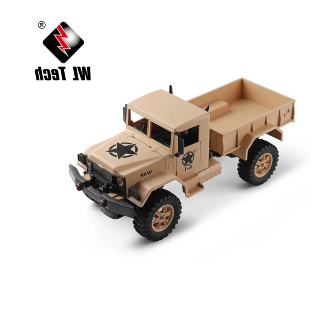 

WLtoys 124301 1:12 4WD Military Truck Remote Control Toy Model for Children Climbing Dirt Bike Off-road Birthday Gift