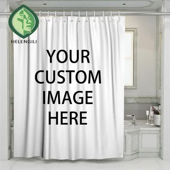 

3D Custom Pattern Beach Shower Curtain Bathroom Waterproof Polyester Printing Curtains for Bathroom Shower