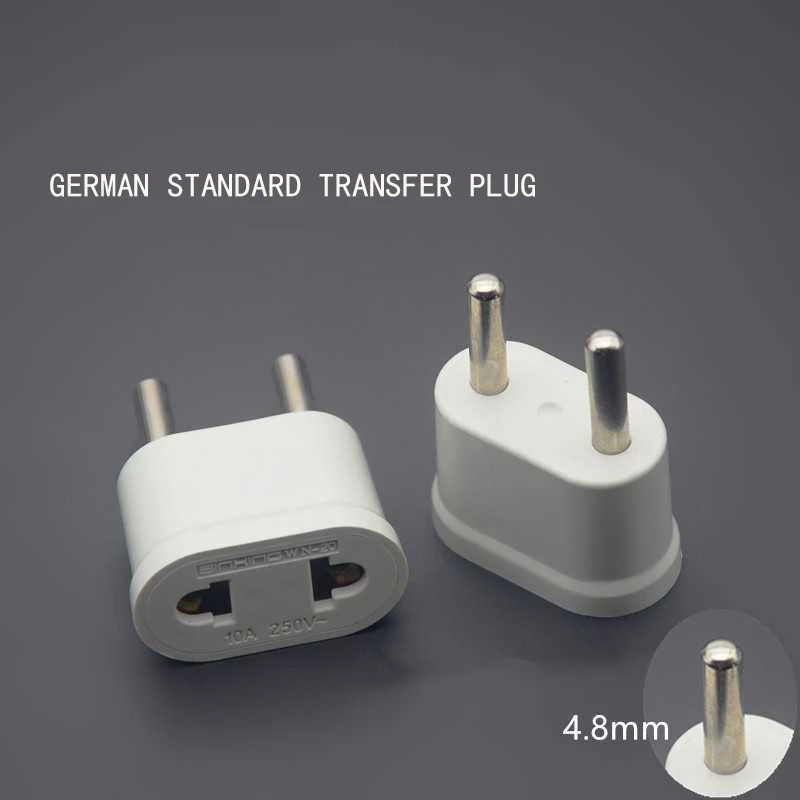 

EU Plug German Standard European Plug Mini Stable Safety Adapters AC Power Adapter Travel Current Socket Converter Wall Charger
