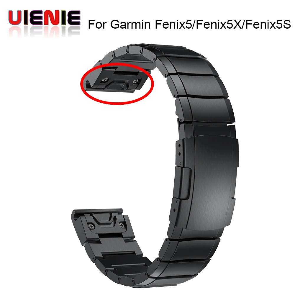 Продажа 26 22 20 мм ремешок для часов Ремешок для Garmin Fenix 5X5 5S 3 3HR D2 S60 font b GPS b font часы Quick ReleaseStainless стальная полоса ремешок