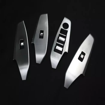 

Car-Styling Door Window Lift Switch Button Panel Cover Armrest Trim Garnish Sticker Fit For MAZDA 3 Axela LHD Car Accessories