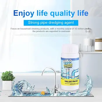 

Powder unclogging agent for sewer pipes. Clean the smell. Effective dredge