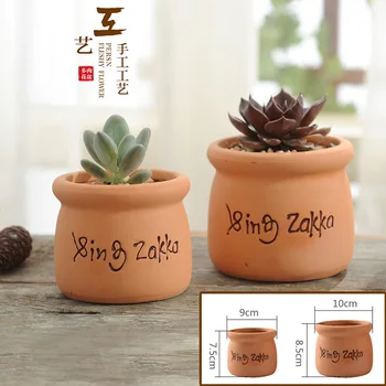 

2019 NEW Zakka Milk Bottle Shape Terra-cotta Flower pot Succulent Plants Flower Pot Home Decro Garden Vase Desktop Mini Ornament