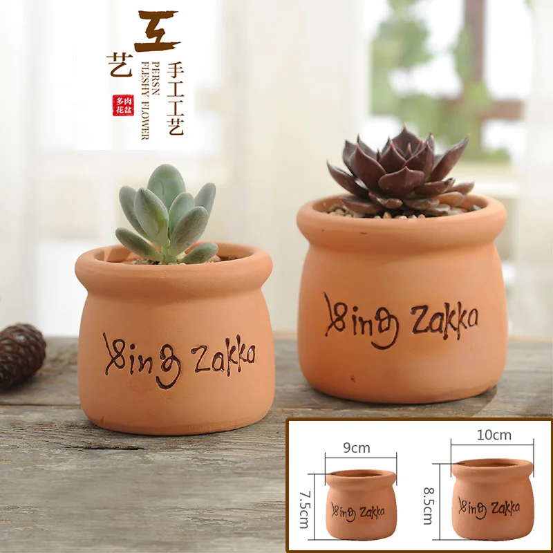 Новинка 2019 Zakka молочный горшок в форме бутылки из терракотона цветочный растения
