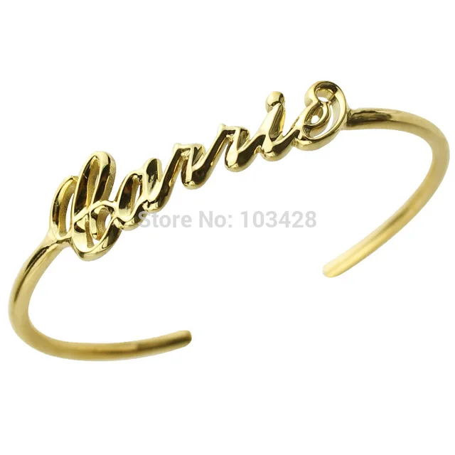 Ailin Carrie Name Bracelet Gold Color Personalized Ailin Carrie Name Bracelet Gold Color Personalized Unique With