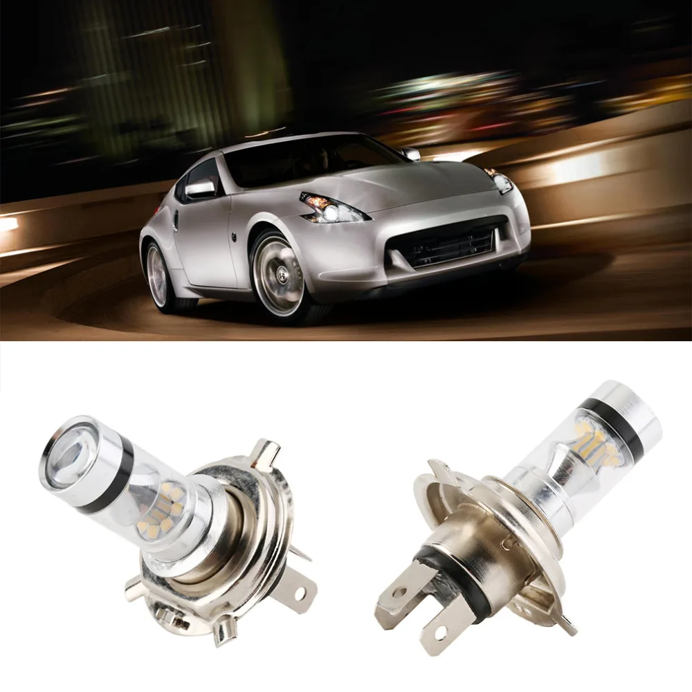

Universal 100W H4 LED Bulb 20 SMD Car Fog Light DC 12V~24V 360 Degree White Sourcing Parking Lampochka Bombillas