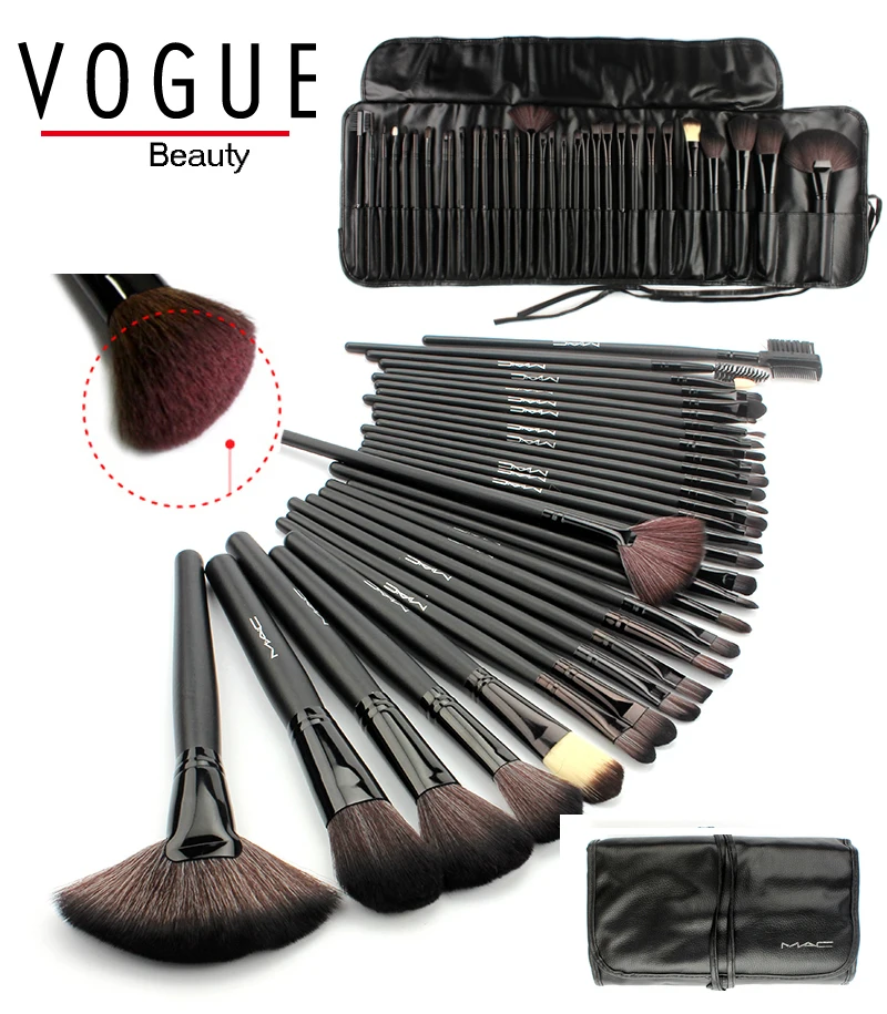 makeup brushes 2016 32 PCS pincel de maquiagem make up brushes maquiagem profissional of makeup brush set + Black Leather Bag