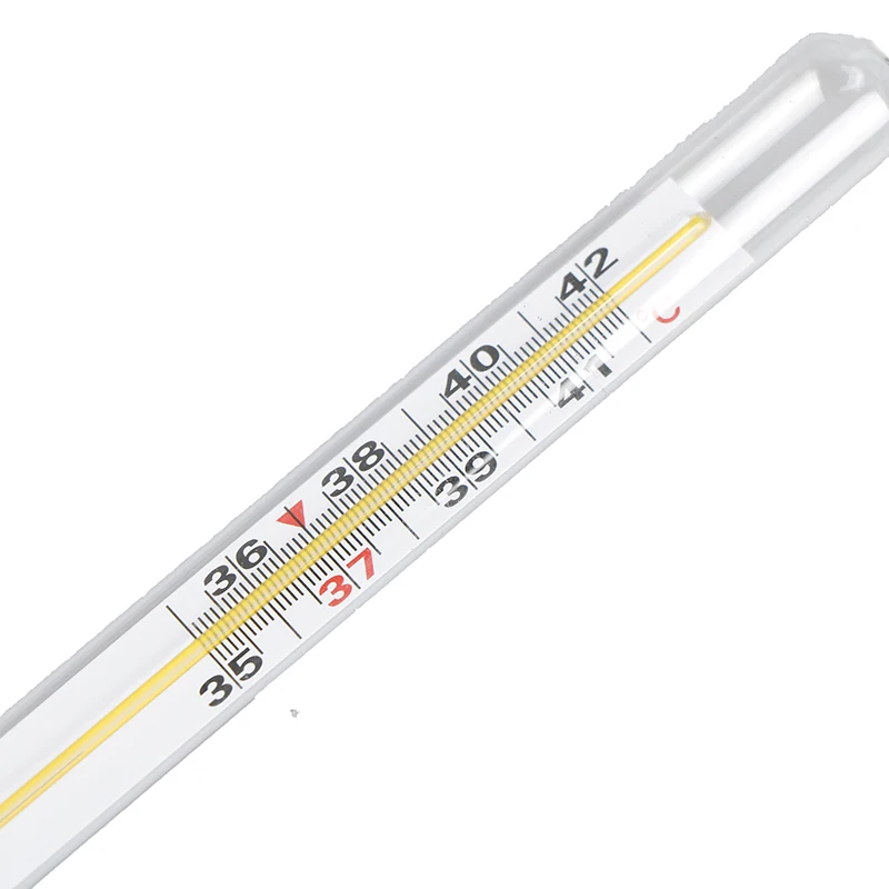 1 шт. клинический Подмышечный стеклянный ртутный термометр большой размер экран прибор для измерения температуры тела домашний продукт для ухода за здоровьем