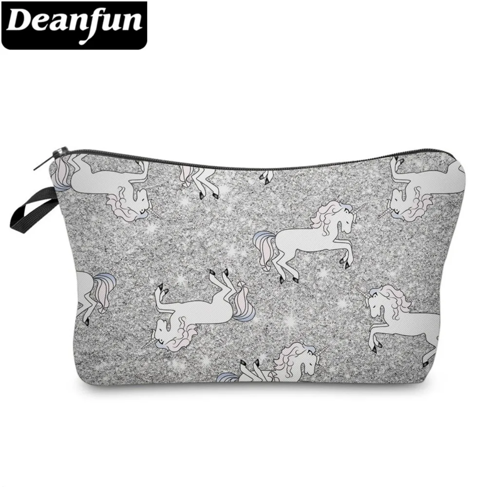 Deanfun 3D печатных косметических мешков Единорог потребности для путешествий
