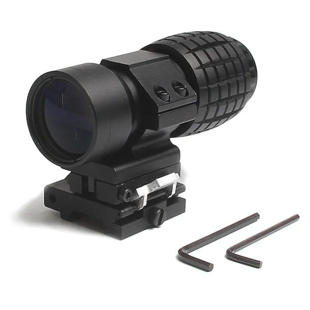 

Military Airsoft Tactical 3x magnifier Compact Riflescope 3X30mm Magnifying Scope Focus Adjusted With Flip Up Mount For Hunting