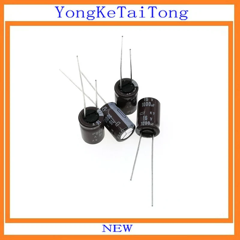 

10PCS/LOT 16v1000uf 1000uf16v 16v 1000uf 10*16 KY 105C Capacitor