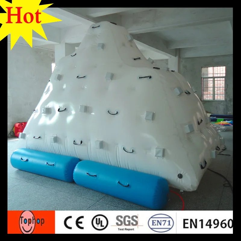 gaint inflatable climbing iceberg for outdoor pool gamesclimbing socks