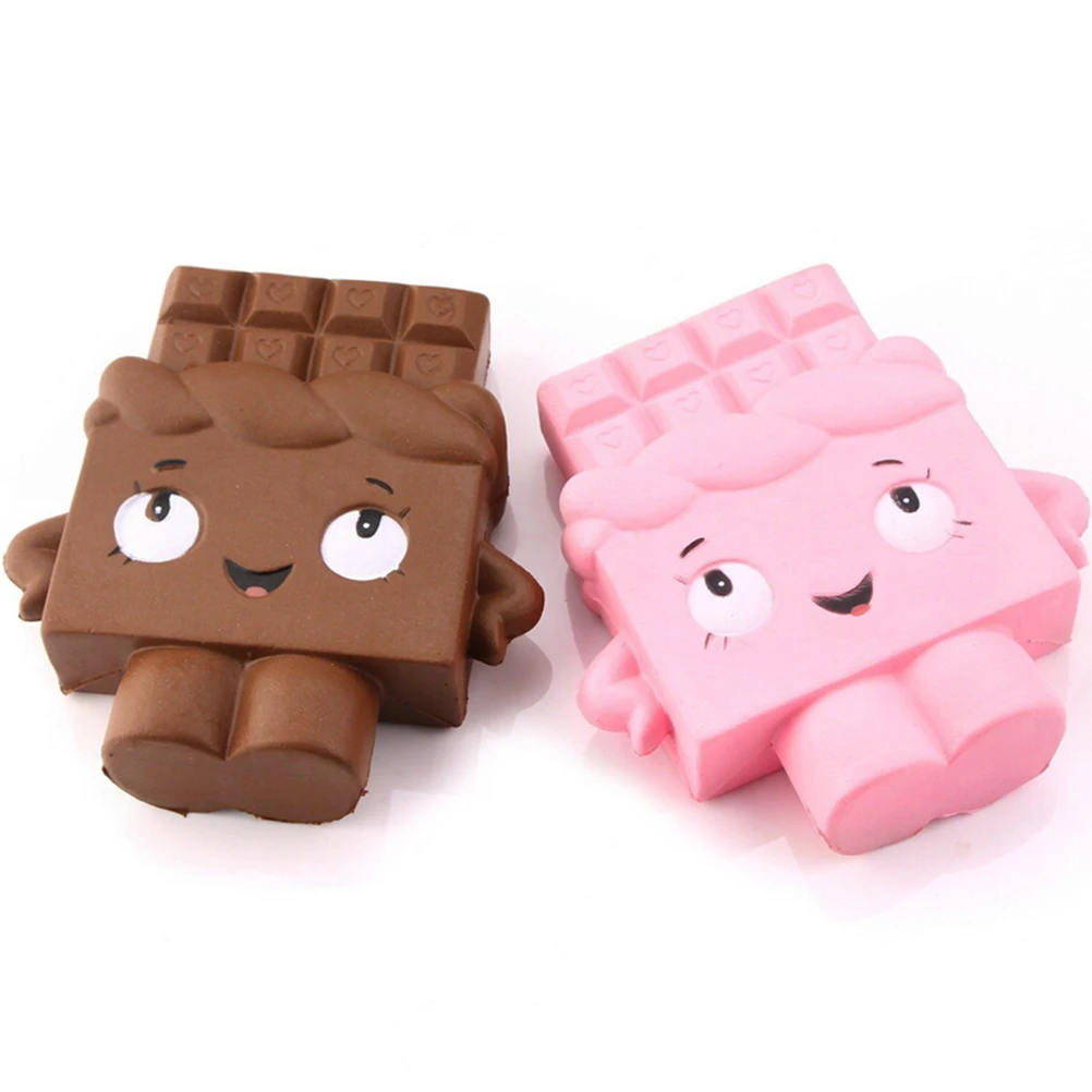 2 цвета мальчик девочка медленно поднимающийся ароматизированный подарок забавная игрушка мягкий Jumbo Шоколад Мягкий 13 см