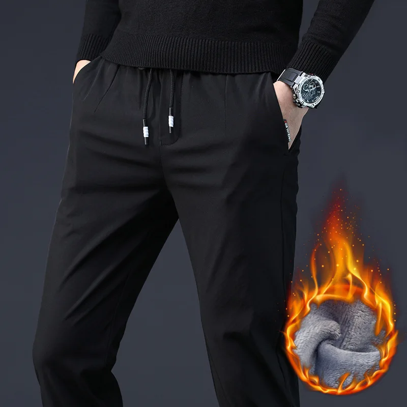 

MRMT 2019 Brand New Winter Men's Trousers Slacks Pants for Male Plus Velvet Thickening Trouser