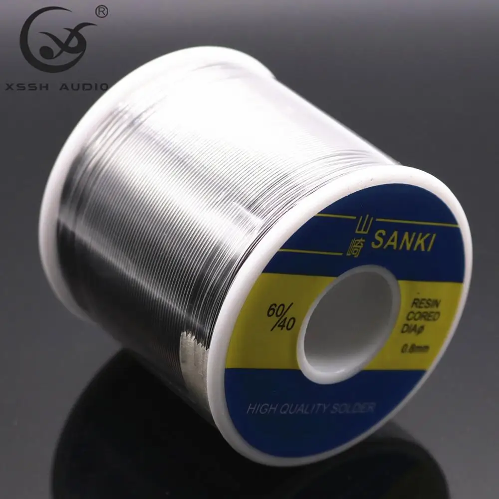 

XSSH Audio High Quality Wiring Accessories SANKI Diameter 0.8mm Weight 250g 850g SN60/PB40 ROSIN CORE SOLDER WIRE