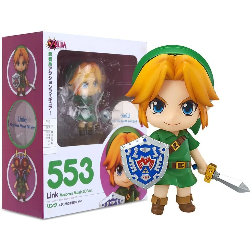 

Anime 10cm The Legend of Zelda Link Majora's Mask 3D Ver.Animation PVC doll toys gift Collectible Figure Model With Original Box
