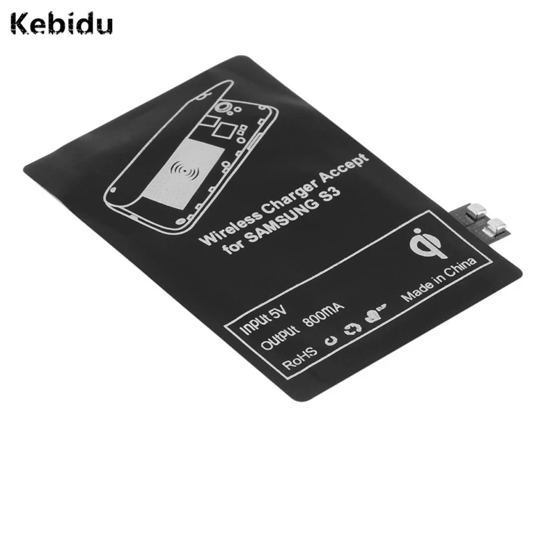 

Kebidu Qi Wireless Charging Kit Charger Adapter Receptor Receiver Coil Pad For Samsung Galaxy S3 I9300