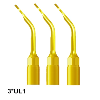 

3PCS UL1 Dentes Dental Material Dentist Bone Surgery Tip For MECTRON And WOODPECKER Piezo Surgery For Peeling Off The Mucosa