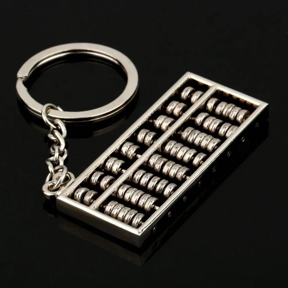 

Creative Stainless Steel Chinese Abacus Keyring Keychain Mathematics Pendant Accessories key chain Musical Note key chain