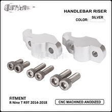 Мотоцикл Серебряный CNC алюминиевый руль удлинитель стояк крепление подъемный зажим Чехол для BMW R Nine T R9T