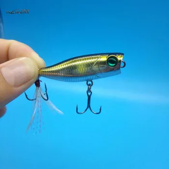 

TSURINOYA 5PCS/LOT DW55 Mini popper Lure Bait Top water Fishing Lures 40mm 3g 5colors fishing lure
