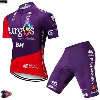 

Jersey Sets Men 2019 Cycling Burg Team Cycling Jersey Men Cycling Clothing Sportswear Bicycle Bib Shorts 9D Gel Pad Cycling Suit