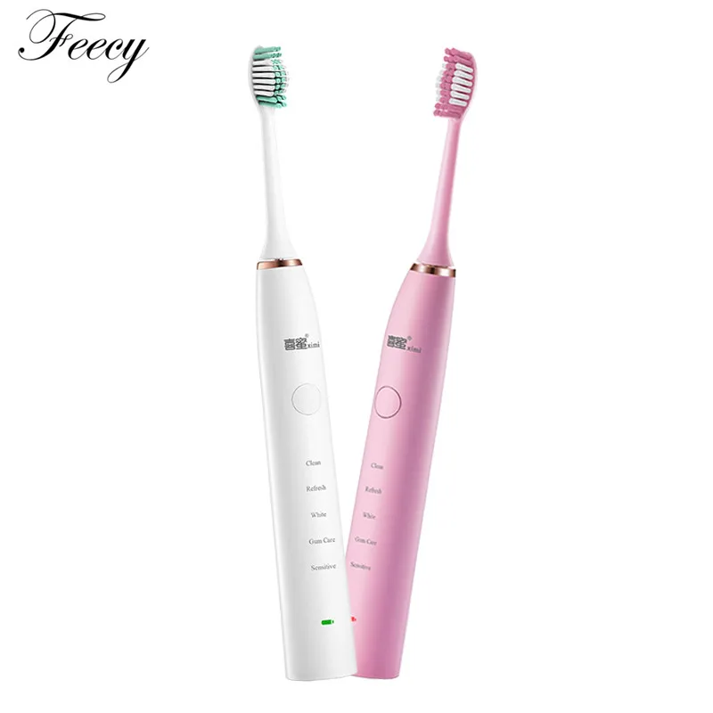 

Ultrasonic toothbrush Sonic Toothbrushes Ultrasonic USB Charge Rechargeable With 3 Replacement Heads Timer Brush soocare x3