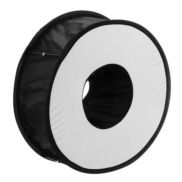 

Foldable Ring Light Speedlight Beauty Light Flash Diffusers for Ca-non Niko-n Nissin Metz Godox + Carrying bag