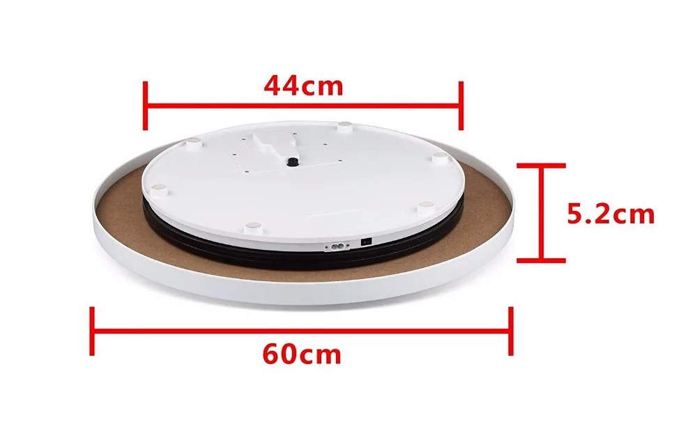 Дисплей поворотный стол Электрический вращающийся стол на 360 градусов для фотографии, 24 "диаметр, 175 Lb емкость. Автоматическая вращающаяся